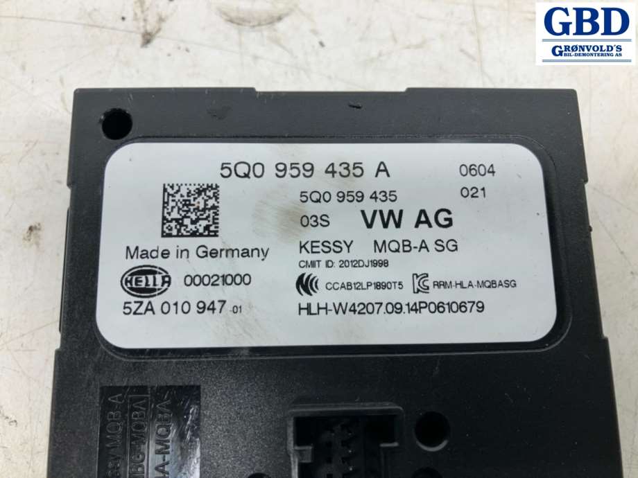 Audi S3, 2013-2020 (5Q0 959 435 A|5ZA 010 947)