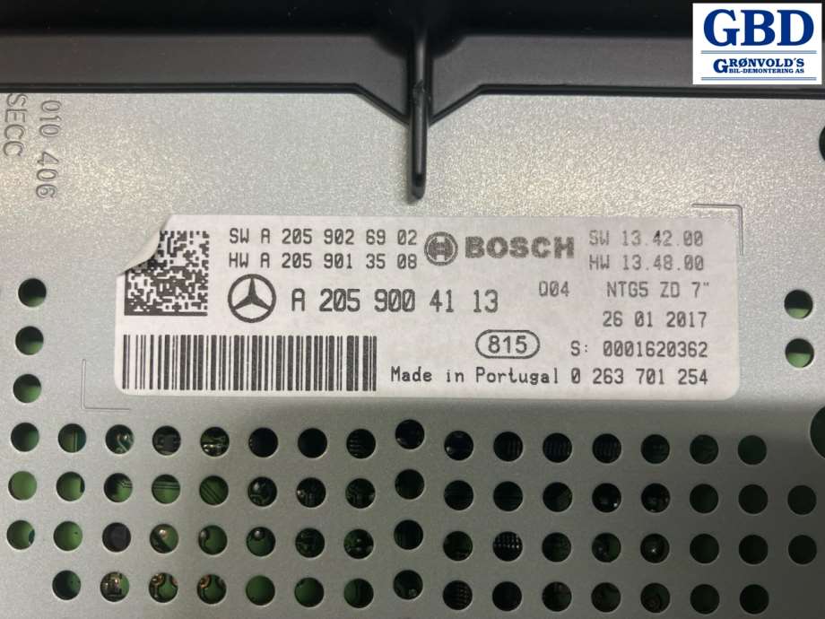 Mercedes GLC, 2015-2022 (X253) (A 205 900 41 13|0 263 701 254)