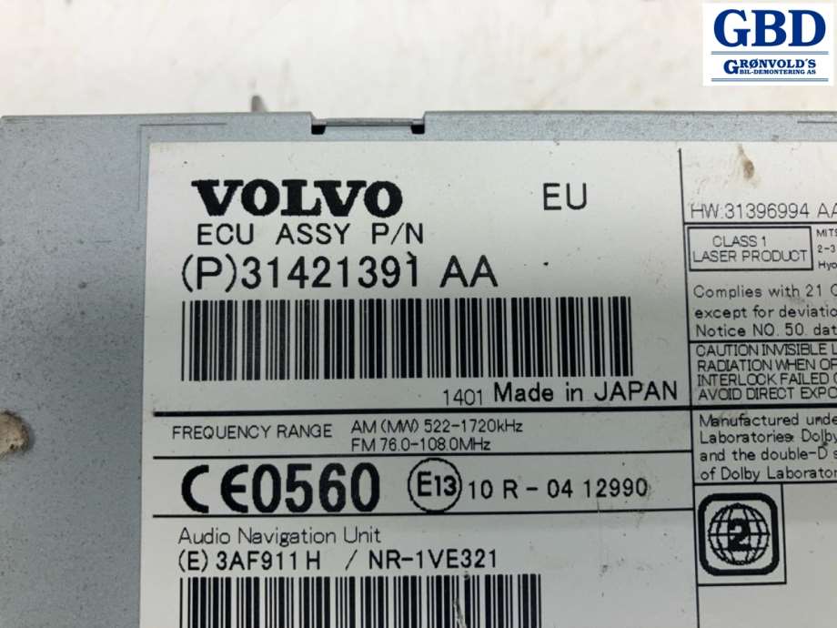 Volvo XC60, 2014-2017 (Type I, Fase 2) (36050605|31421391 AA)