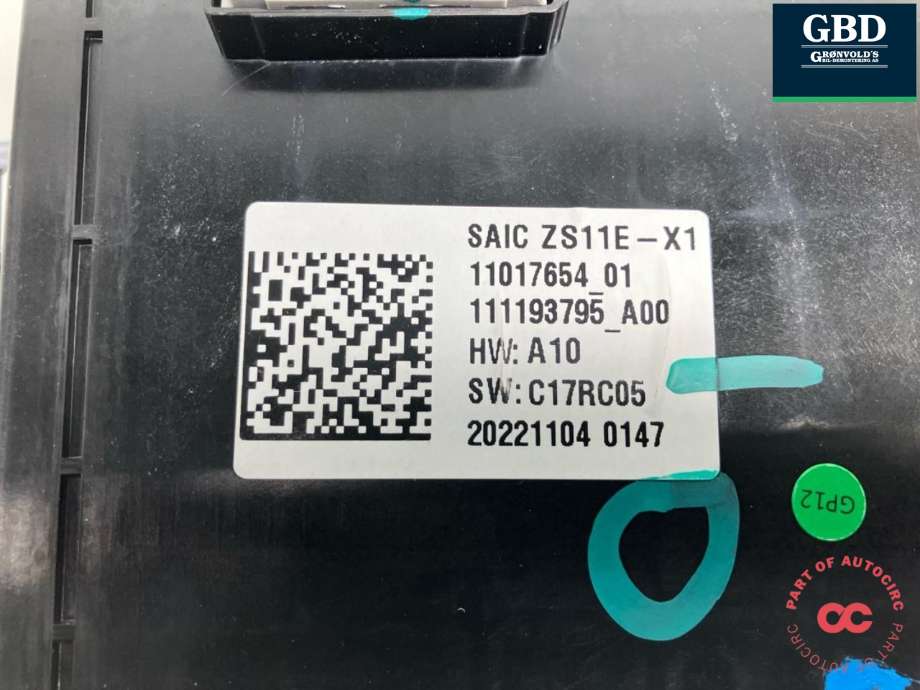 Girstang/girvelger automat til MG ZS EV 2022-->> (Type I, Fase 2)  (11017654|11017654/01|)