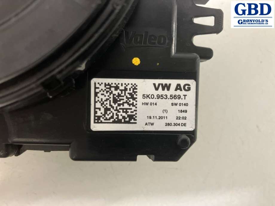 VW Passat, 2011-2015 (B7) (NO PART ID |5K0 953 569 T)