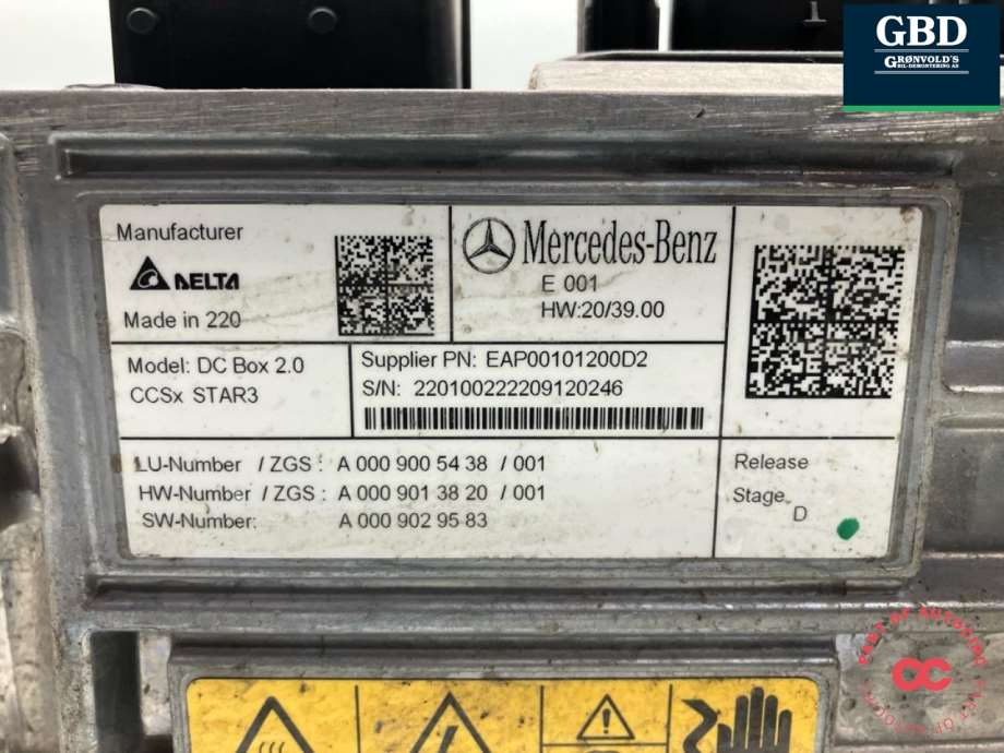 Mercedes EQS, 2021- (V297) (A0009005438|A0009013820| A0009029583)