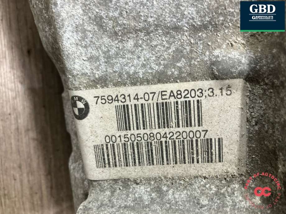 Kardang klokke foran til BMW X5 2013-2018 (F15) (F15) (31 50 7 594 314|31 50 7 594 315|)
