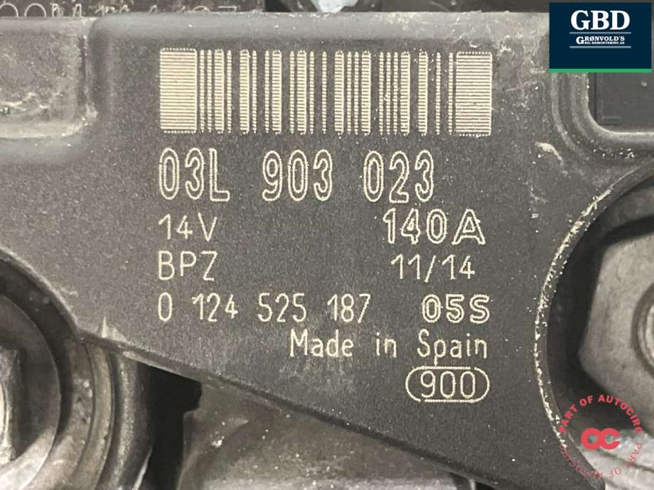 VW Touran, 2010-2015 (Type I, Fase 3) (03L 903 023|03L 903 023  X)