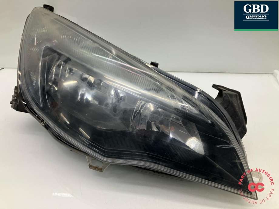Frontlykt høyre halogen til Opel Astra J 2010-2015 (13365291|)