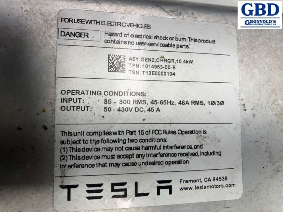 Tesla Model S, 2013-2016 (Fase 1) (1014963-00-B)