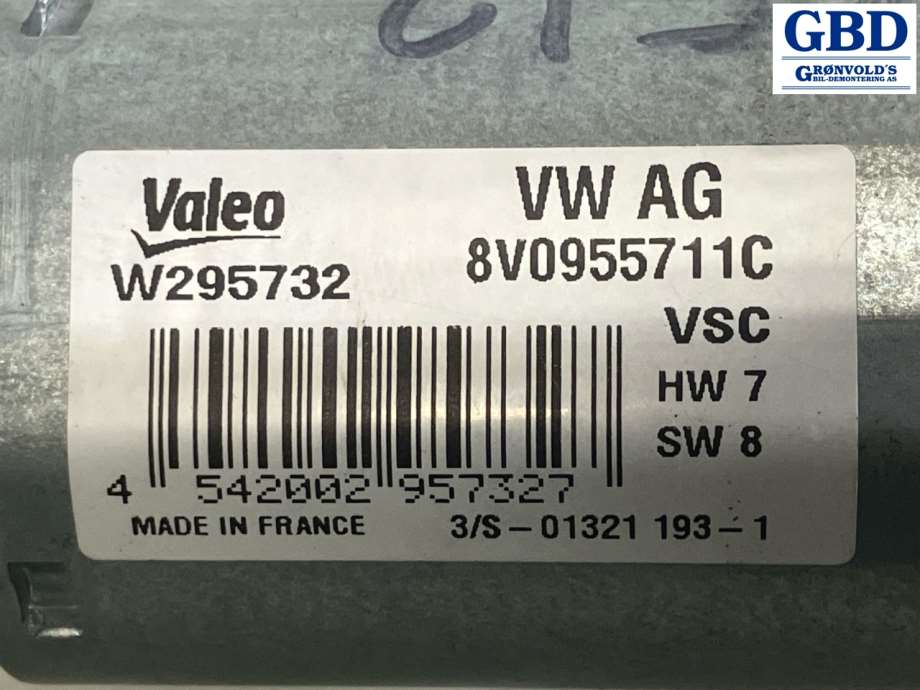 VW Caddy, 2020- (Type IV) (8V0 955 711 C|W295732|8V0955711C)