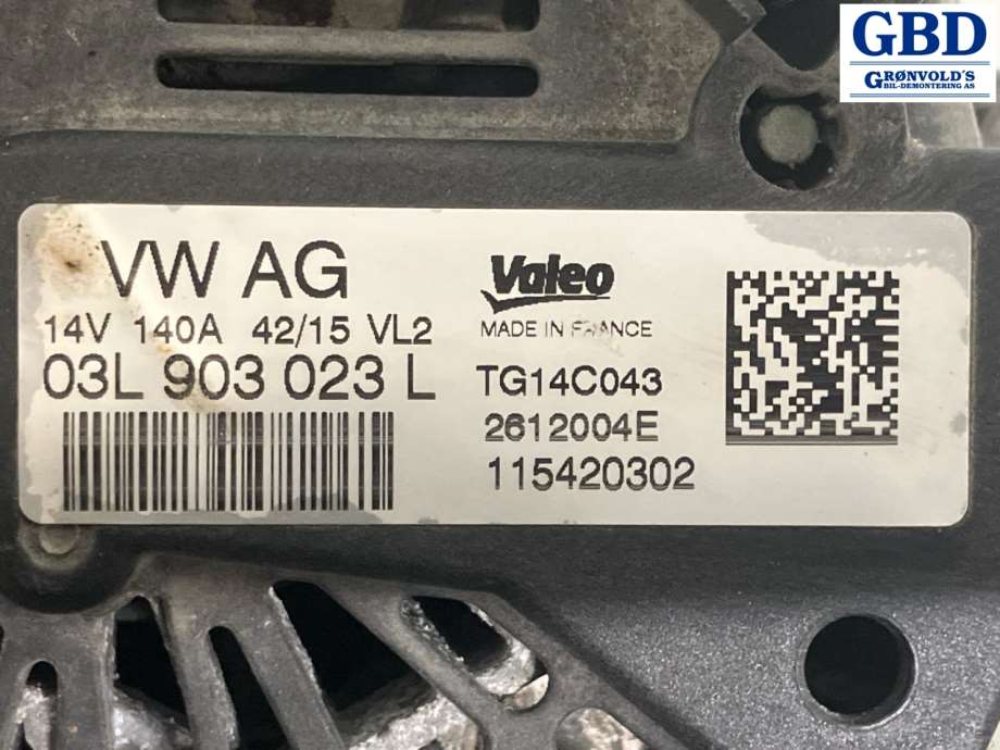 VW Caddy, 2015-2020 (Type III, Fase 3) (03L 903 023 L|TG14C043)