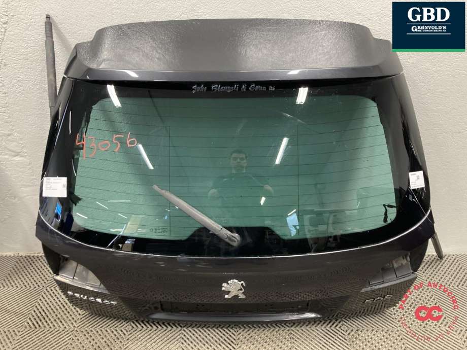 Bakluke til Peugeot 508 2014-2018 (Type I, Fase 2) (16 113 436 80|)
