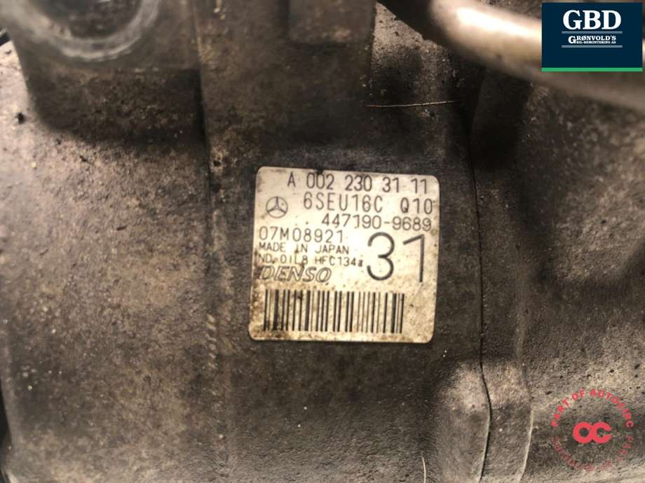 Aircondition kompressor til Mercedes E-Klasse 2009-2013 (Fase 1) (W212) (W212) (A 000 830 25 00|A 002 230 31 11|)