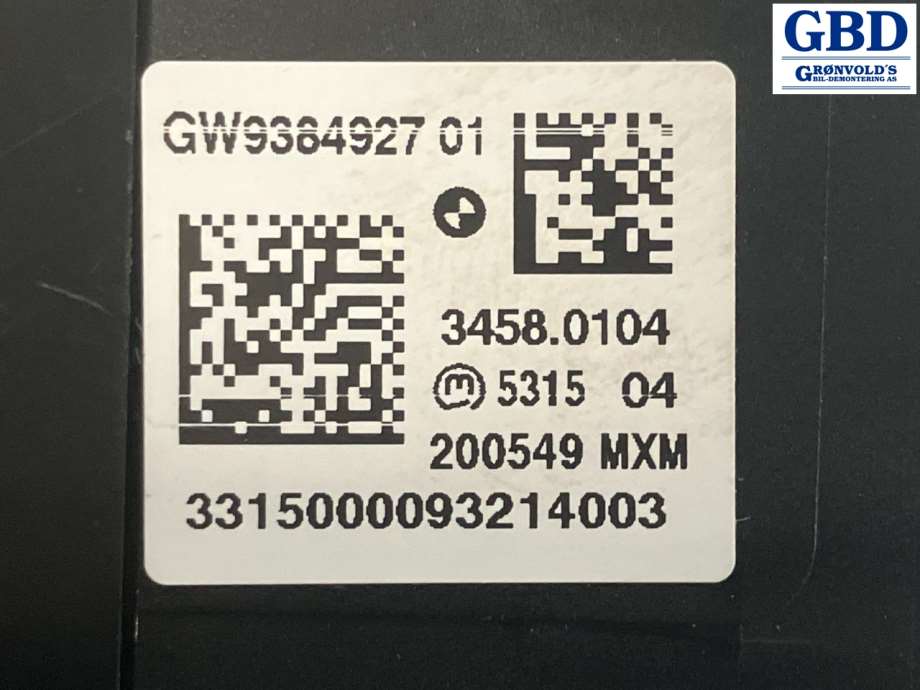 BMW X5, 2013-2018 (F15) (61 31 6 832 385|GW9384921 01|3458.0104)