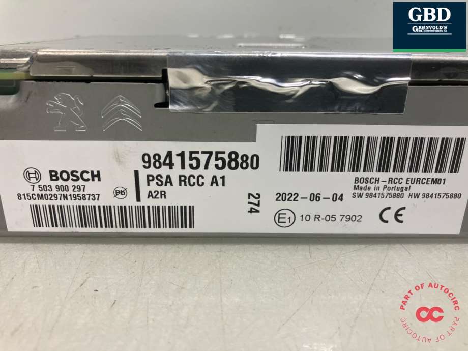 Peugeot 208, 2019- (Type II) (16 849 814 80|98 415758 80)