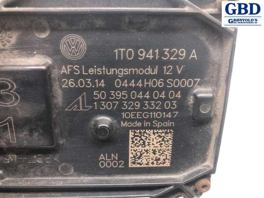 VW Touran, 2010-2015 (Type I, Fase 3) (1T0 941 329 A)