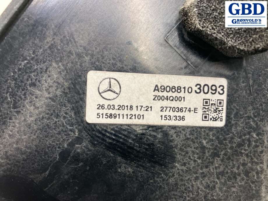 Mercedes Sprinter, 2013-2018 (906, Fase 2) (A 906 810 30 93)