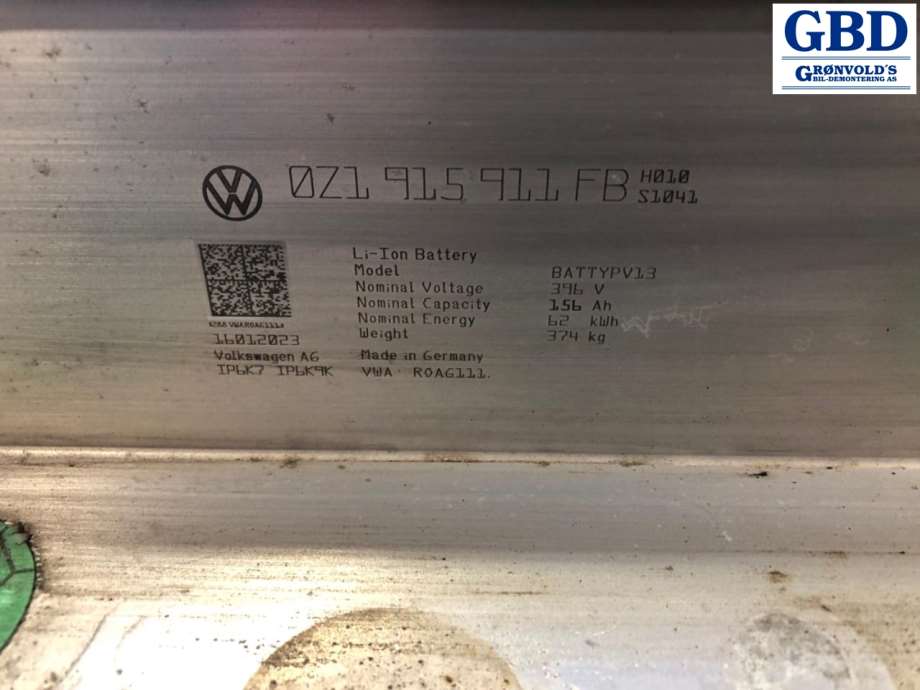 VW ID.3, 2020- (0Z1 915 911 FB)