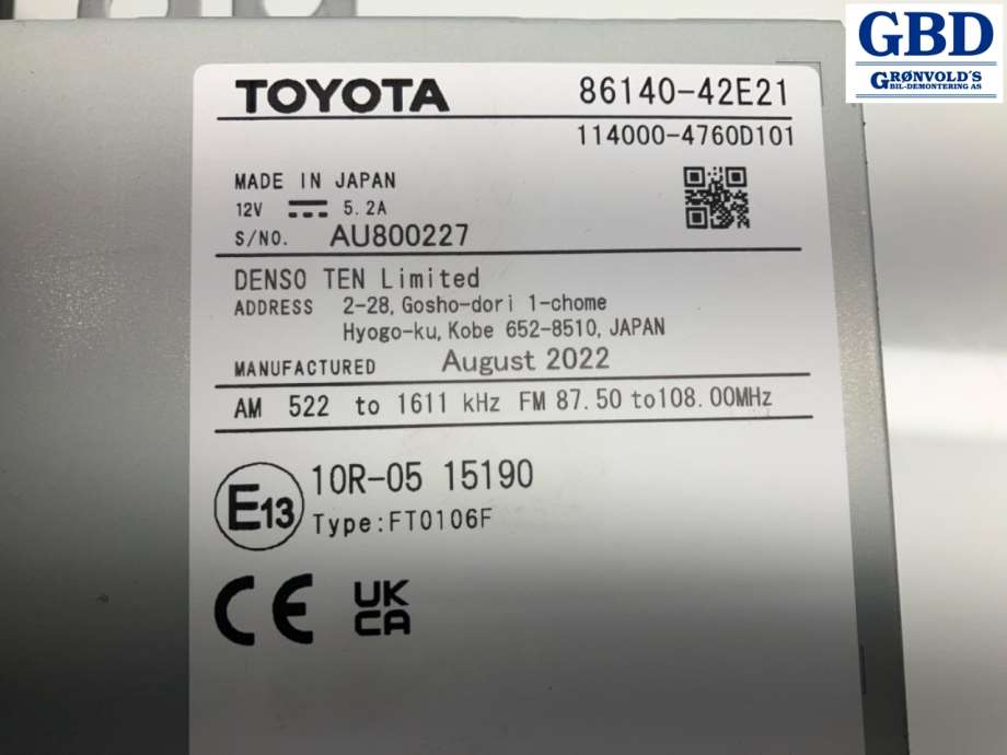 Suzuki Across, 2020- (T8614-042E2-100)