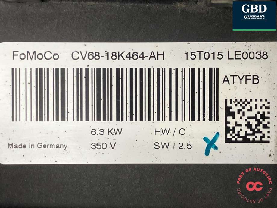 Varmeapparat PTC-heater til Ford Focus, electric 2012-2018 (5198570|CV68-10C708-AB|)