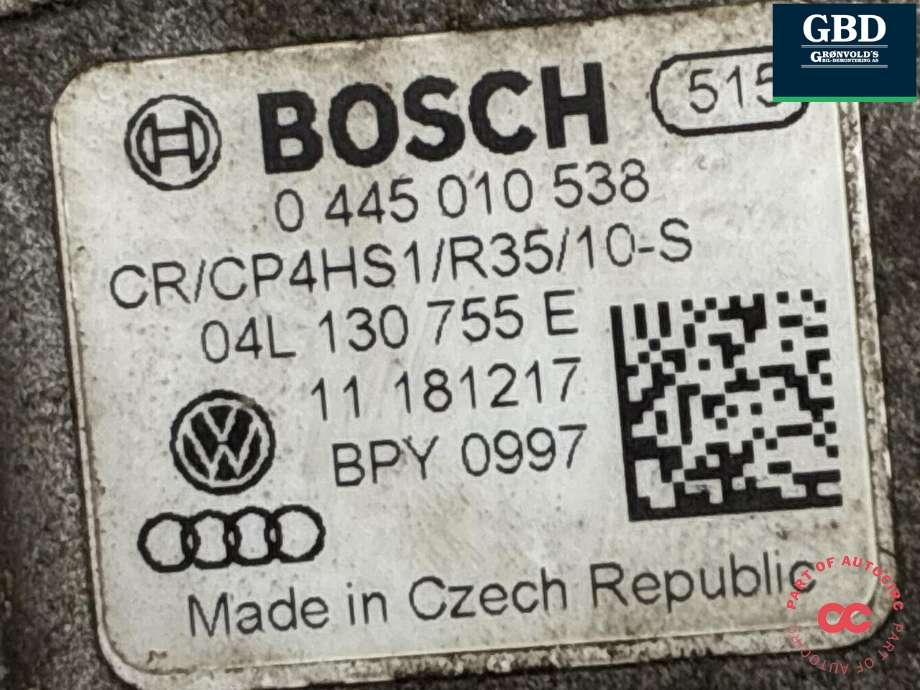 Dieselpumpe til VW Caddy 2015-2020 (Type III, Fase 3)  (04L 130 755 E|04L 130 755 D|)