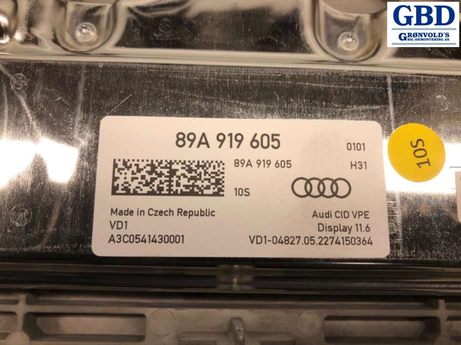 Audi Q4 e-tron, 2021- (89A 919 605 C)