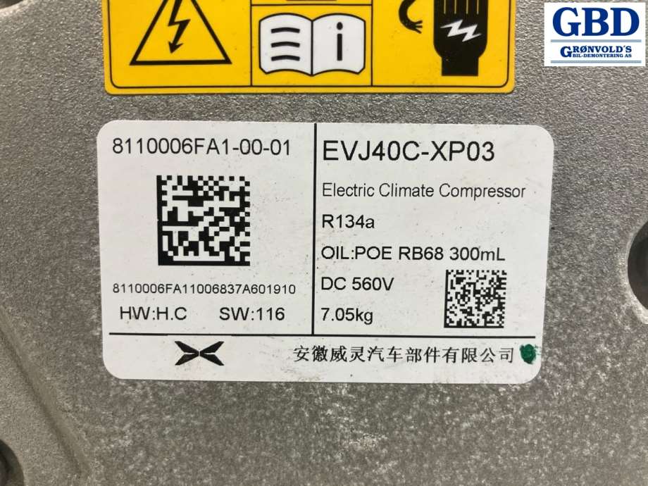 XPeng G6, 2023- (8110100EA1-00-04)