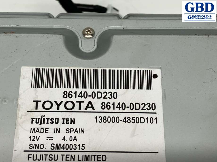 Toyota Yaris, 2014-2020 (Type III, Fase 2) (861400D230|861400D230EX)