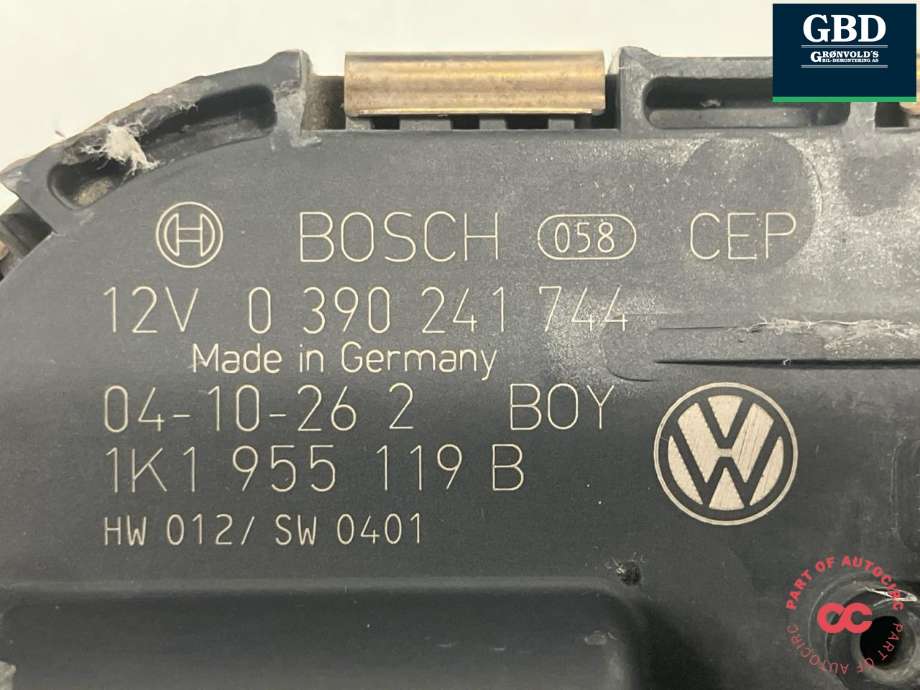 Viskermotor frontrute til VW Golf V, Combi 2003-2008 (BOSCH|1Q1 955 119 C|1Q1 955 119 A|0 390 241 744)
