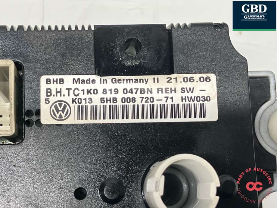 VW Caddy, 2004-2010 (Type III, Fase 1) (1K0 819 047 BN|1K0 819 047 CJ WHS)