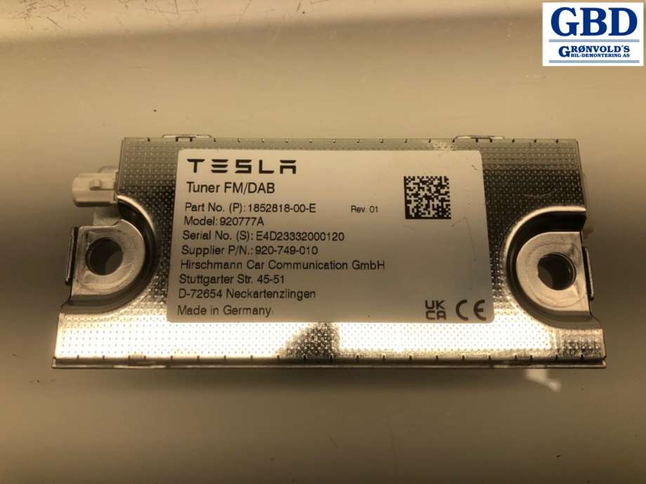 Tesla Model 3, 2024- (Fase 2)(|1852818-00-E)