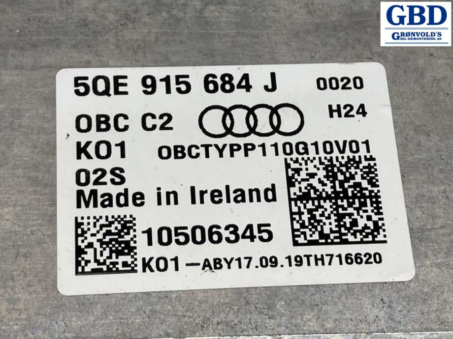 Audi e-tron, 2018- (5QE 915 684 J)