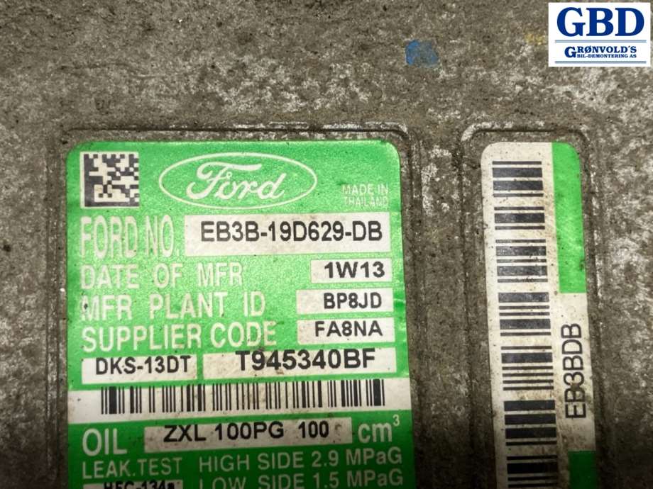 Ford Ranger, 2015- (Fase 2) (2040822|EB3B-19497-BB|EB3B-19D629-DB)