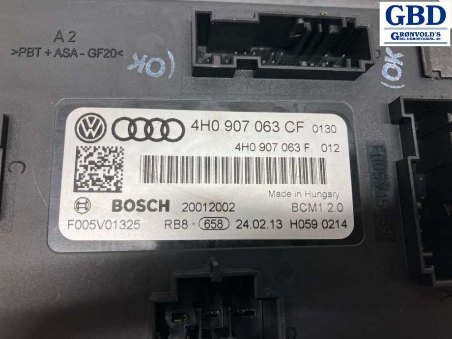 Audi A7, 2010-2014 (Type I, Fase 1) (4H0 907 064 GB|4H0 907 063 CF)