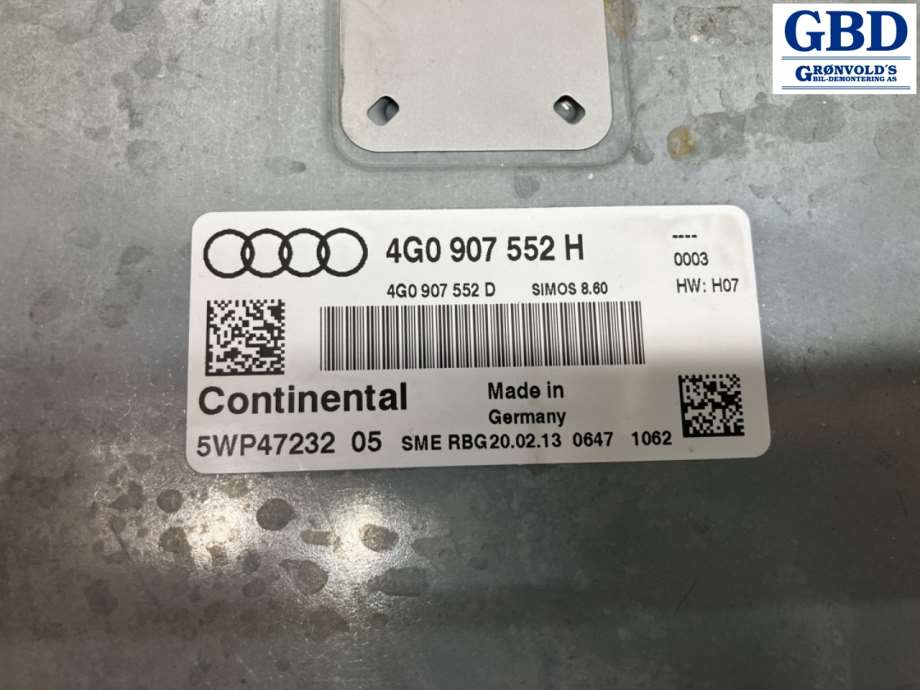 Audi A7, 2010-2014 (Type I, Fase 1) (4G0 907 552 H)