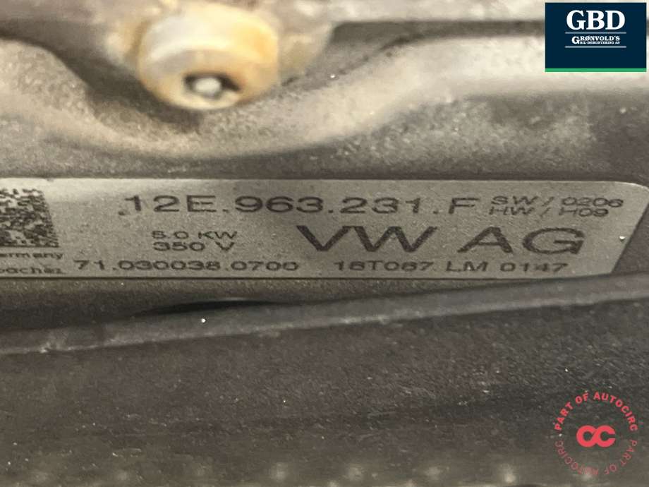 Varmeapparat PTC-heater til VW Golf VII 2012-2017 (Fase 1)  (5Q0 819 565 C|5Q0 819 565 B|12E 963 231 F)