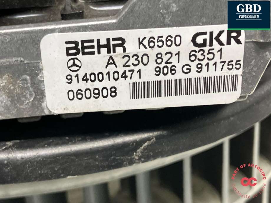 Varmeapparat motor til Mercedes E-Klasse 2006-2009 (Fase 2) (W211) (W211) (A 211 830 09 08|A 211 830 04 08|A 230 821 6351)