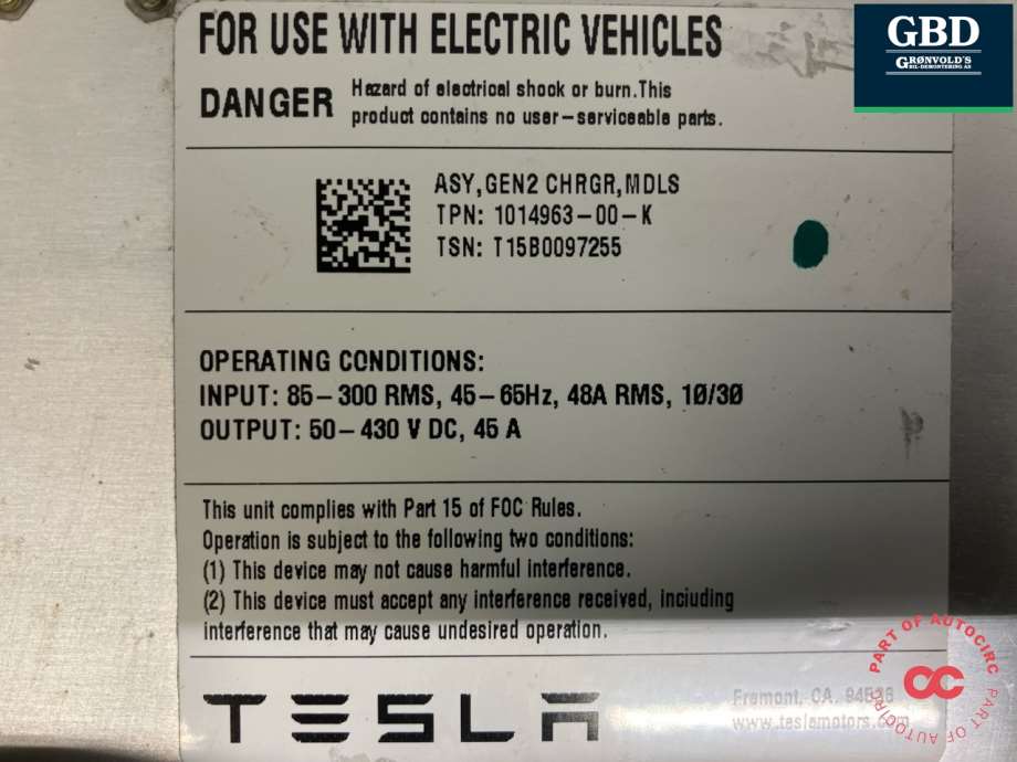Tesla Model S, 2013-2016 (Fase 1) (1014963-00-K|1014963-00-G | 1014963-00-J | 1014963-00-L)