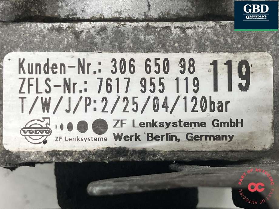 Servo pumpe mekanisk til Volvo XC90 2002-2006 (Type I, Fase 1) (ZF|36050558|30665098|7617 955 119)