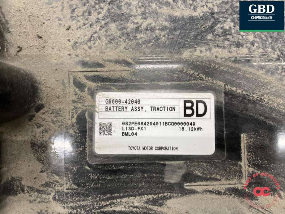 Batteripakke hybrid til Suzuki Across 2020-->>  (TG951-04203|G9600-42040|)