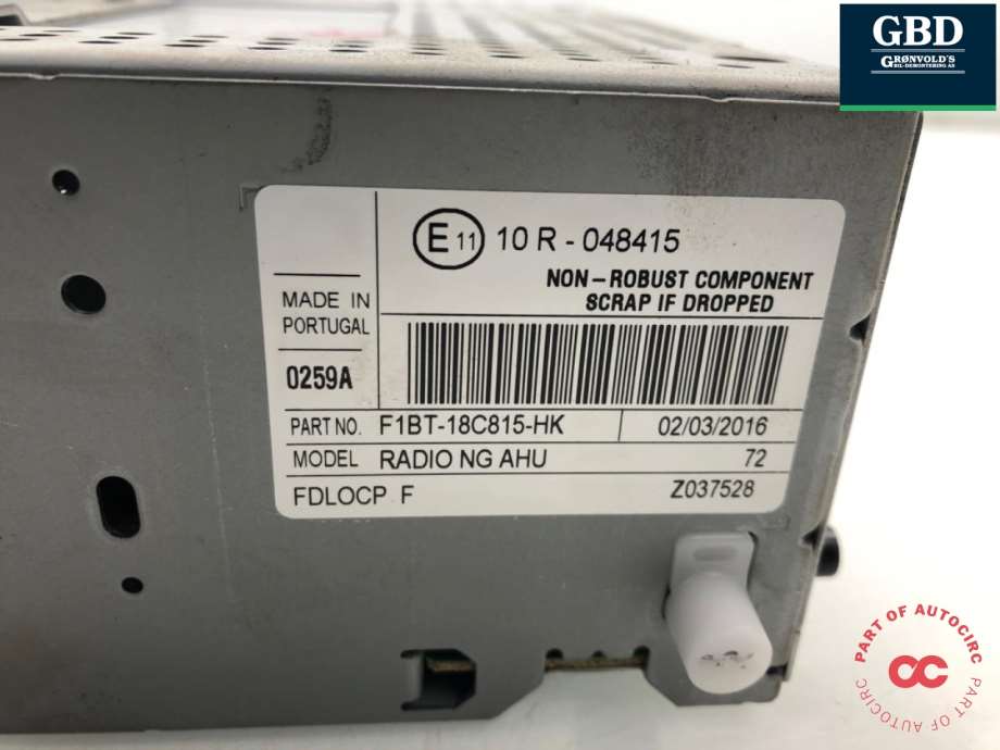 Ford Focus, 2014-2018 (Type III, Fase 2) (2335493|F1BT-18C815-HR)