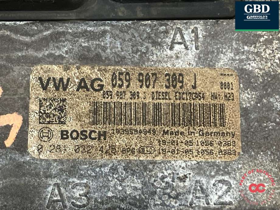 Styreenhet motor til VW Amarok 2016-2022 (Type I, Fase 2)  (2H6 997 311 G|2H6 997 311 G  2HA|059 907 309 J)