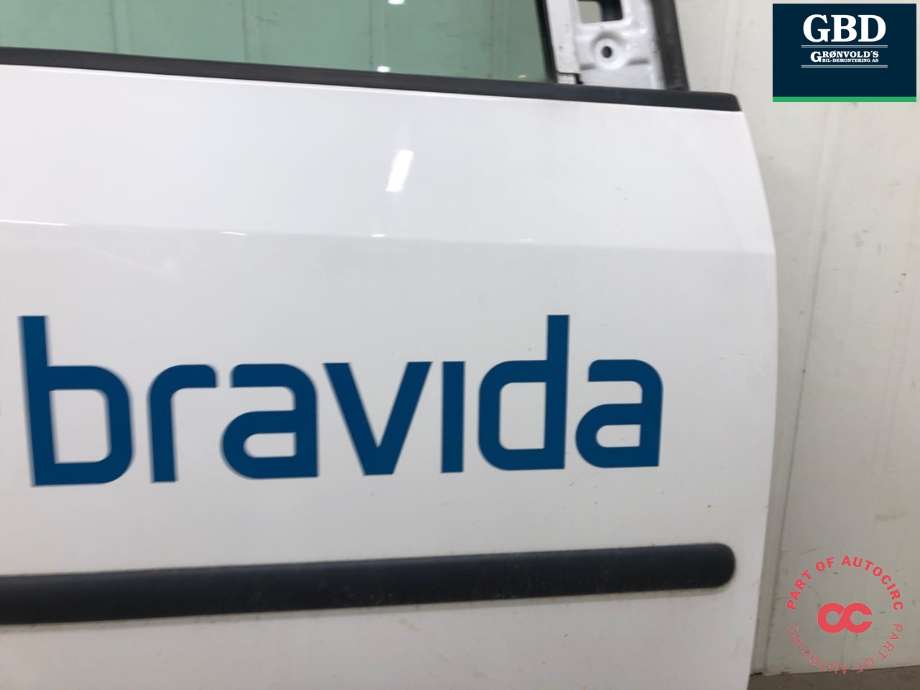 Dør høyre foran til VW Caddy 2010-2015 (Type III, Fase 2) (2K0 831 056 B|)