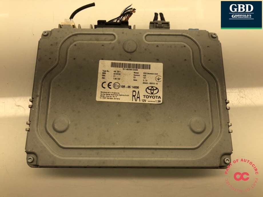 Toyota Corolla, 2019- (86840-K0010-B)