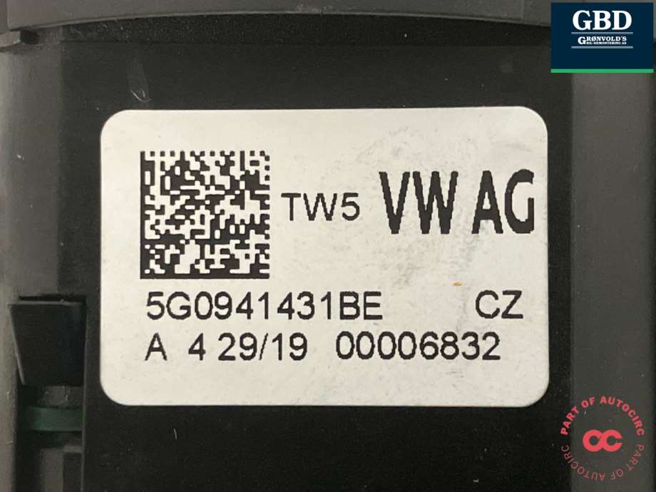VW e-Golf, 2017-2020 (Fase 2) (5G0 941 431 BE|5G0 941 431 BE WZU)