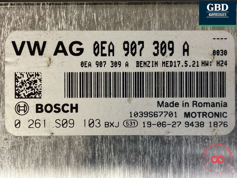 VW e-Golf, 2017-2020 (Fase 2) (0EA 906 016 S|0EA 907 309 A)