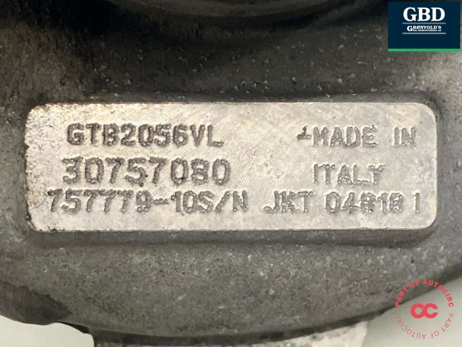 Volvo XC90, 2007-2014 (Type I, Fase 2) (GARRETT|36001171|30757080|GTB2056VL)