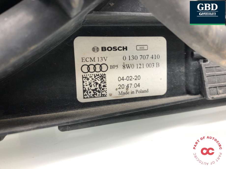 Audi e-tron, 2018- (8W0 959 455 T|8W0 959 455 M)