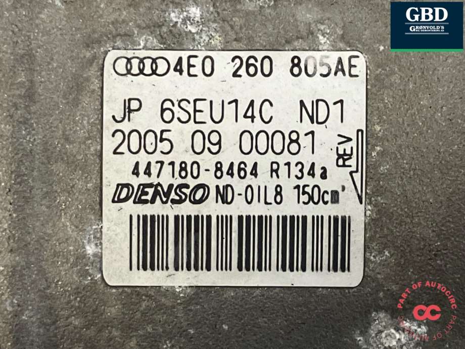 Audi Q7, 2010-2015 (Type I, Fase 2) (DENSO|4E0 260 805 BC|447180-8464)