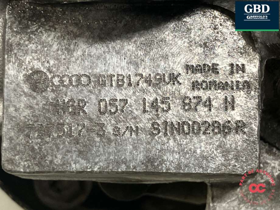 Audi Q7, 2010-2015 (Type I, Fase 2) (GARRETT|057 145 874 AG|057 145 874 M|GTB1749VK| 797517-3)