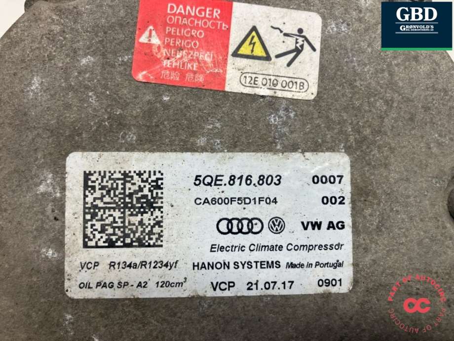 VW Golf VII, 2017-2020 (Fase 2) (5QE 816 803 L|5QE 816 803)