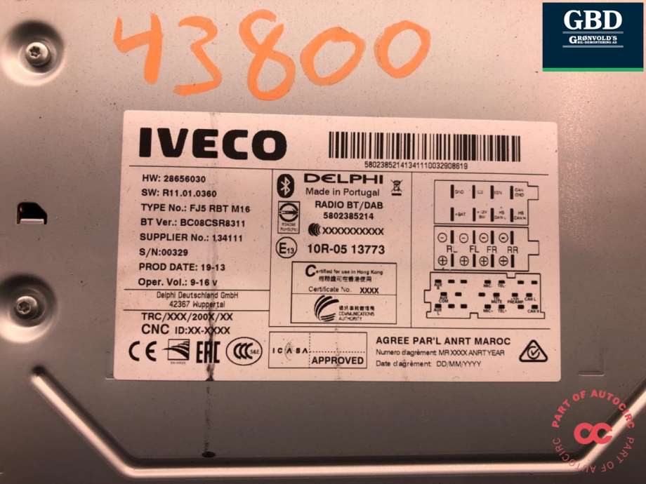 Iveco Daily, 2014- (Type VI) (5802807801|5802385214|28656030)