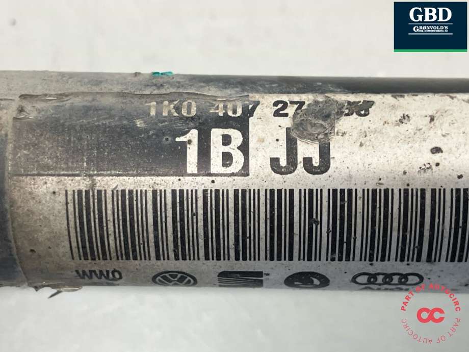 Drivaksel venstre foran, diesel/manuell til Škoda Octavia 2005-2008 (Type II, Fase 1) (3C0 407 271 AJ|1K0 407 271 EE|1K0 407 451 TX)